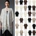 Unisex Warp knitted solid color fringe thin hollow shawl_viptrois.com