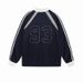 Original Workmanship Original Fabric American High Street Beads V-neck Design Sports Long-sleeved T-shirt Jersey Men And Women Couples Autumn_viptrois.com