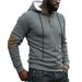 Men's Textured Hoodie – Heavyweight Pullover Sweatshirt With Raised Geometric Pattern, Oversized Streetwear (White/Navy/Beige/Dark Grey/Black)_viptrois.com