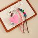 Fluffy Love Heart Keychain - Cute & Stylish Bag Charm Accessory For Purse, Backpack, Or DIY Decor (Pink)_viptrois.com