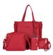 Women's Bags New Lychee Pattern Four Piece Women's Bag Fashionable And Simple All Match Handbag Large Capacity Women's Bag Trend_viptrois.com