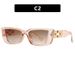 Cat Eye Narrow Frame Chain Foot Sunglasses Cross Border Sunglasses European And American Fashion Small Frame Street Shooting Women's Sunglasses Trend_viptrois.com