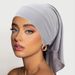 Muslim hat Multi-color breathable smooth wide hat with long tail bottom hat tube hat bandana hat_viptrois.com