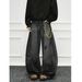Vintage Distressed Denim Jeans – Oversized Relaxed Fit With Raw Hem & Ripped Details (S-3XL, Unisex Streetwear)_viptrois.com