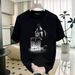 2024 Summer New Pi Shuai Chao Brand Printed Loose Casual Pure Cotton Short Sleeved T-shirt Versatile Top For M And_viptrois.com