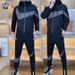 Men's Clothing Trendy Loose Jacket Casual Sportswear Trendy Two Piece Suit Men_viptrois.com