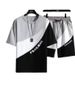Men's Clothing Summer Thin Shorts Men's Ice Silk Short Sleeved T Shirt Set Of Trendy Handsome Casual Sports Summer Wear Two Piece Suit_viptrois.com