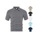 European And American Cross-Border Summer Thin Loose Breathable Casual Solid Color Jacquard Fabric Turn-Down Collar_viptrois.com