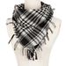 Unisex Scarf Cotton Lightweight Plaid Tassel Arab Desert_viptrois.com