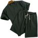 Men's Summer Lightweight Linen Suit Retro Style Tang Suit Hanfu Short Sleeved T-Shirt Cotton And Linen Trendy_viptrois.com