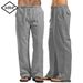 Herrenhose, Lockere, Coole, Lässige Lange Hose, Elastische Taille, Lange Hose, Lässig, Große Größe, Streetwear, Leichte Hose_viptrois.com
