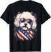 T-shirt4th Of July Us 2026 Flag Bichon Frise Dog Gift Unisex T-sh_viptrois.com