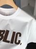 Men's Summer Crew Neck Printed Letter Short Sleeve Trendy Versatile Mercerized Cotton High Quality Bottom Shirt Top T-Shirt_viptrois.com