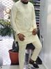 Men's Clothing New Classic Men's 2 Piece Suit Suit Pants Jacket T Shirt Solid Color Long Sleeve Holiday Wedding_viptrois.com