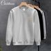 Men's Casual Fleece-Lined Pullover Sweatshirt - Soft & Comfortable Round Neck Loose Fit Hoodie For Winter, Stylish Streetwear With Cartoon Print_viptrois.com