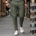 Men's Slim Fit Casual Pants – Stretch Twill Fabric With Cotton-Like Comfort, Machine Washable (Khaki/Army Green/Navy/Light Blue/Black/Camel, S-XXXL)_viptrois.com