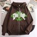 2023 New Summer Men's Zipper Hoodie Loose Couple Outfit Jacket_viptrois.com