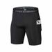 Men's Clothing Fitness Shorts With Pockets Sports Running Track Pants Elastic Quick Drying Tight Compression Shorts_viptrois.com