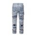 Men's Clothing high street ins same retro washed old knee hole lined cat whisker worn straight jeans_viptrois.com
