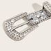 Rhinestone Belt Women's ins Style Thin Belt Decoration European and American Fashion Personality Sequin Jeans with All-match Design Sense_viptrois.com