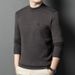 2025 Autumn Winter High-end Men's Thickened Crew Neck Knitted Sweater For Middle-aged, Plus Size, Loose Fit, Fashionable_viptrois.com