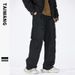 Men's Clothing Wear Retro Paratrooper Pants Garment Dyeing Workwear Loose Multi Pocket Pants Men's Trousers_viptrois.com