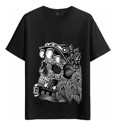 Mexican Style Skull Loose And 2026 Comfortable Cotton T-shirt_viptrois.com