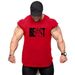 BEAST Beast Cotton Fitness Tank Top Men's GYM Sports Training Thin Round Hem Slim Fit Sleeveless T-shirt_viptrois.com