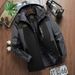 Men’s Winter Thermal Jacket – Waterproof Windproof Fleece-Lined Hooded Coat For Hiking, Camping & Outdoor Adventures (Black, Navy, Army Green, Red)_viptrois.com