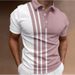 2025d Summer 3D Digital Print Commuter Youth Men's Zipper Casual Polo Shirt Top_viptrois.com
