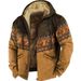 2023 Foreign Trade European And American New Men's Arctic Fleece Hooded Retro Print Autumn Winter Sweatshirt Factory_viptrois.com
