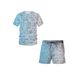 Men's 3D Printed T-Shirt Short Sleeved Math Geometry Print Loose Casual Top European American Style Custom Made Design_viptrois.com