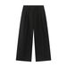 Nirben Men's Basic Style 3D Double Pleated A-Line Loose Fit Commuting Trousers Casual Long Pants for Men_viptrois.com