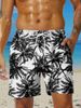 Men's Clothing Men's Summer Beach Pants Seaside Vacation Cross Border Hot Sale New Loose Large Size Shorts Coconut Tree Print_viptrois.com