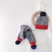 Kids'scarf, hat & glove sets Baby hat scarf two-piece winter ear protection baby knit suit for autumn and winter warmth_viptrois.com