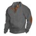Men's Clothing Spring And Autumn Men's European Size Hot Selling Men's Stand Collar Long Sleeve Casual Outdoor Sweater Jacquard Sweater_viptrois.com