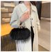 Women's Bags Furry Handbags Women's Bags New Autumn And Winter High End Versatile Niche Pearl Chain Furry Crossbody Shoulder_viptrois.com