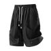 Men's Clothing Summer New Men's Casual Pants Color Matching Shorts Trendy Sports Slim Fit Large Size Shorts Men's Beach Pants_viptrois.com