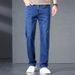 Middle-aged Men's Spring And Autumn New Trendy Brand Versatile Loose Straight Elastic Long Pants Dad's Wear Business_viptrois.com