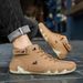 European Warm Series Top Layer Cowhide High-top Martin Cotton Shoes Octopus Autumn Winter Fleece-lined Unisex Outdoor Ankle Boots_viptrois.com
