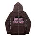 Hoodie Sweatshirt Gothic High Street Full Zipper Oversized Unisex Streetwear Y2 Jacket_viptrois.com