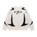 Unisex Oversized Sweater Couple Matching Winter Knitwear, Streetwear Pullover With Jacquard Pattern – Thick Warm Polyester Blend_viptrois.com
