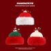 Christmas hat cute antlers plush thickened warm knitted hat men's and women's plush versatile gift ear protection wool hat_viptrois.com