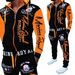 Men's fashion two-piece sweatshirt and pants hooded sportswear casual_viptrois.com
