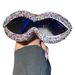 Y2K Personality Fashion Full Diamond Wave Sunglasses For Women Retro Trend Party Catwalk Exaggerated Gorgeous Sunglasses_viptrois.com