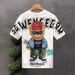 Men's Cartoon Bear Print T-Shirt - Trendy Cotton Short Sleeve Top | Summer Streetwear_viptrois.com