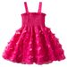 Kid's Clothing Summer New Girls Dress Three Dimensional Butterfly Mesh Puffy Princess Dress Sleeveless Suspender Dress_viptrois.com