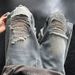 Men's Clothing Ripped Jeans Men Summer New Thin Design Niche Washed Distressed Loose Straight Trousers_viptrois.com