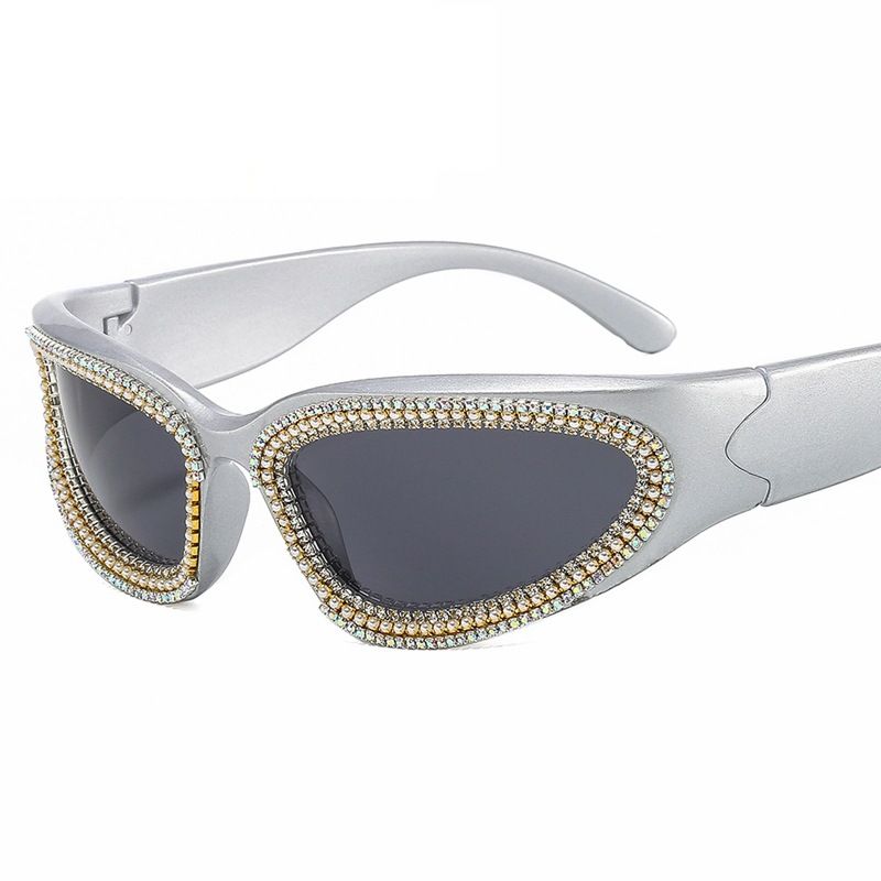 Sports Style Punk Sunglasses For Women Kardashian Style Diamond Sunglasses Cat Eye Sexy Cycling Goggles Outdoor_viptrois.com