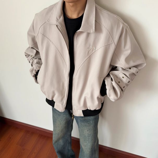 American High Street Deconstructed Mountain Carving Jacket For Men, Spring Autumn 2025 New Loose And Highlighted_viptrois.com